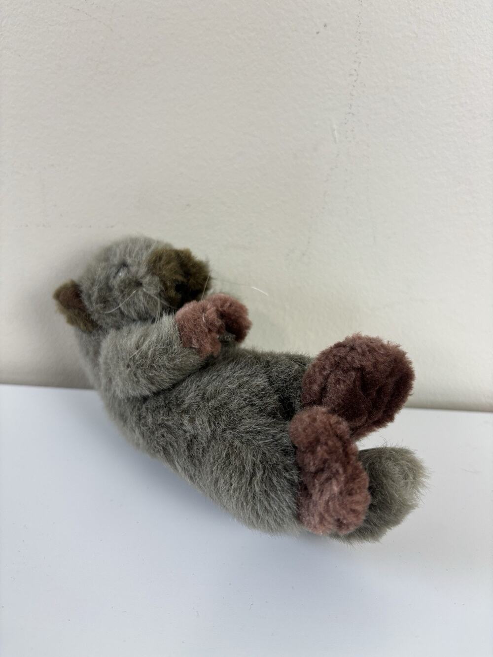 Nanco Sea Otter Plush Stuffed Animal Toy Hook & Loop Hands 7” Vtg 90s
